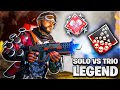 MIRAGE IS THE BEST SOLO VS TRIO LEGEND! | 24 Kills 6,400 Damage | Apex Legends Season 10