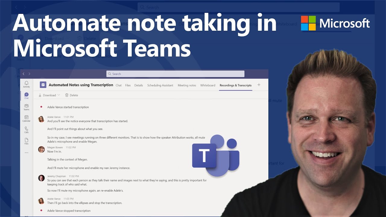 Automate Note Taking in Microsoft Teams with Meeting Transcription - YouTube