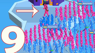 Join Clash 3D : 9999 Army Fighting with Archer Boss Gameplay Walkthrough Part - 9 New levels