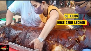 Huge 50 Kilos Cebu Lechon | Cebu's Best Lechon