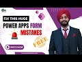 Fix This HUGE Power Apps Form Mistake 🚨