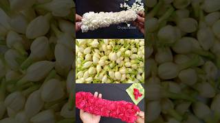 Jasmine Flower Garlandhow To String Jasmine Flowers Closely In Traditional Method