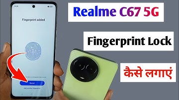 realme c67 5g fingerprint screen lock setting / how to set fingerprint app in realme c67 5g