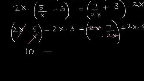 Solving a Rational Equation with Monomial Denominators