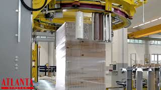 Atlanta Stretch Omega Ringwikkelaar, High Speed Palletwikkelaar Met Roping System