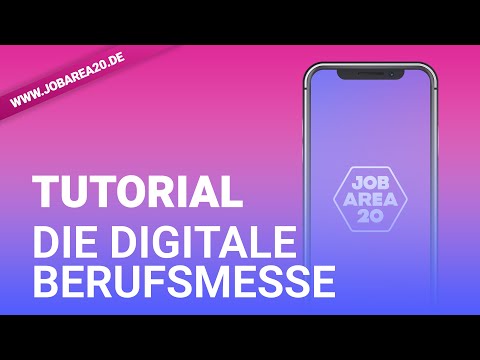 Tutorial | JOBAREA20 - Die digitale Berufsmesse in Bonn/Rhein-Sieg