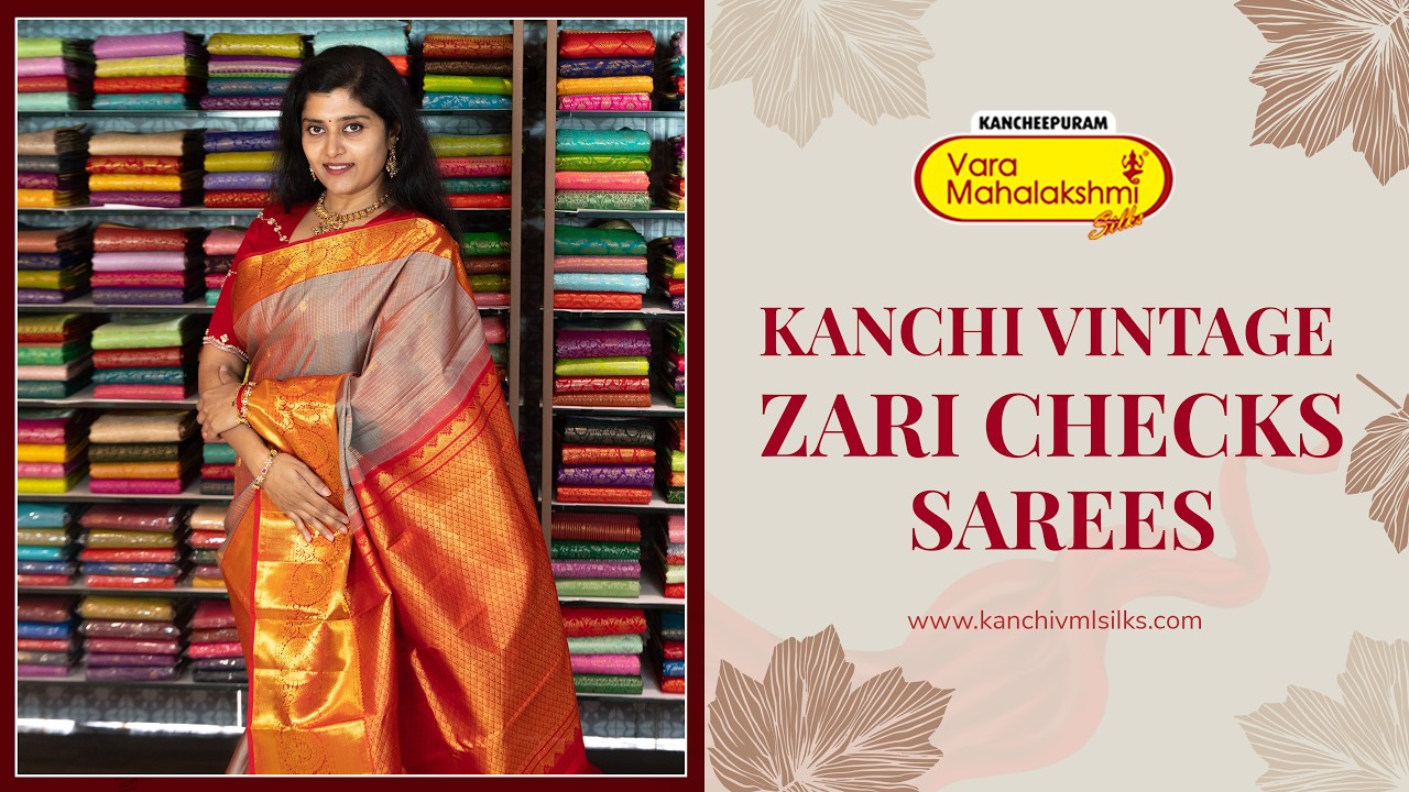 KANCHI VINTAGE ZARI CHECKS COLLECTION | Kancheepuram Varamahalakshmi Silks