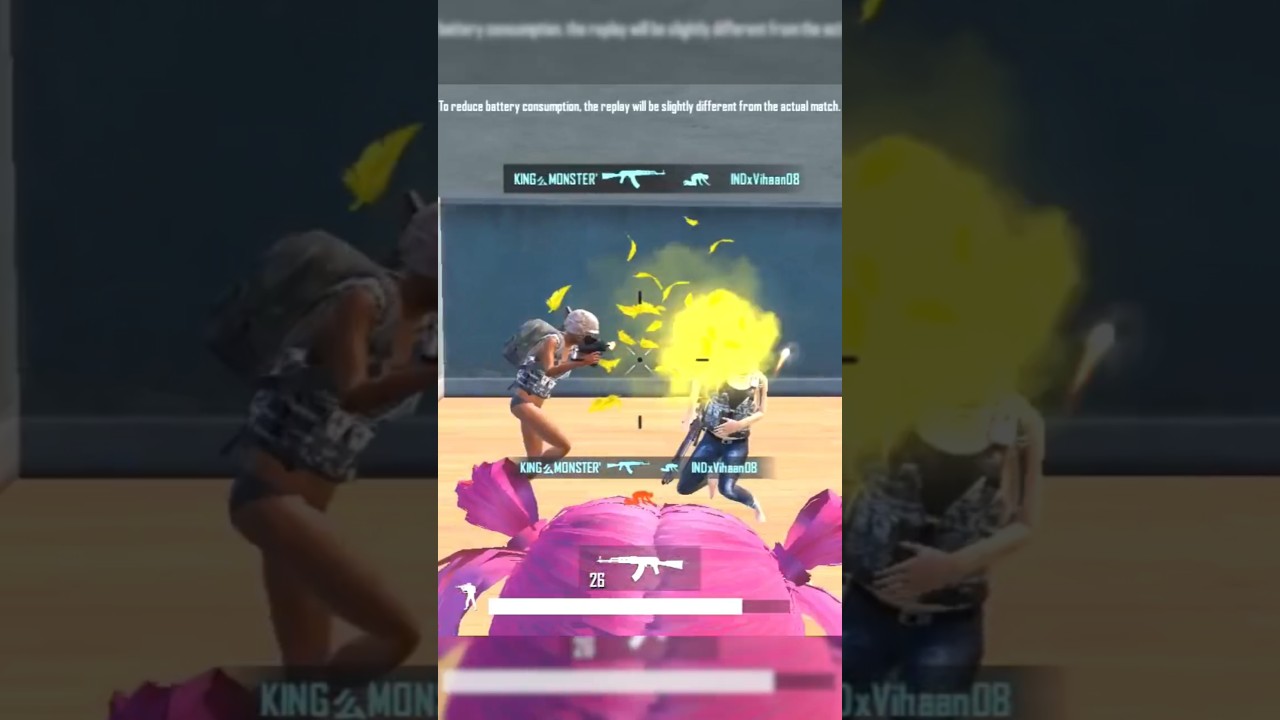 1v2 AKM Clutch with Only 15 Bullets | BGMI Godlike Moment 