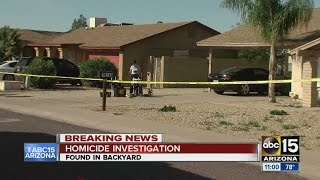 Man’s body found in backyard of Phoenix home