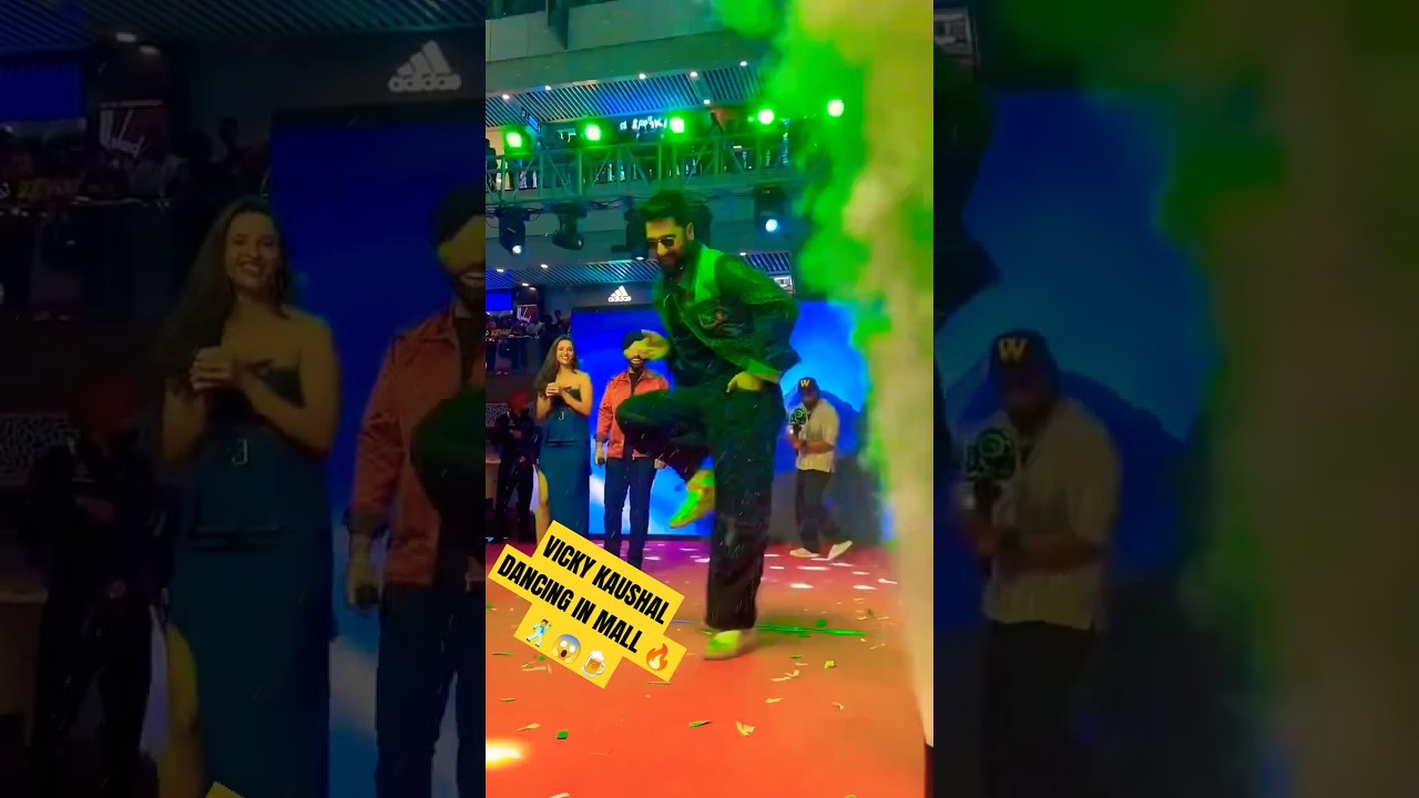 Vicky Kaushal doing hook step of Tauba Tauba song LIVE during the promotion of 'Bad Newz' in Delhi