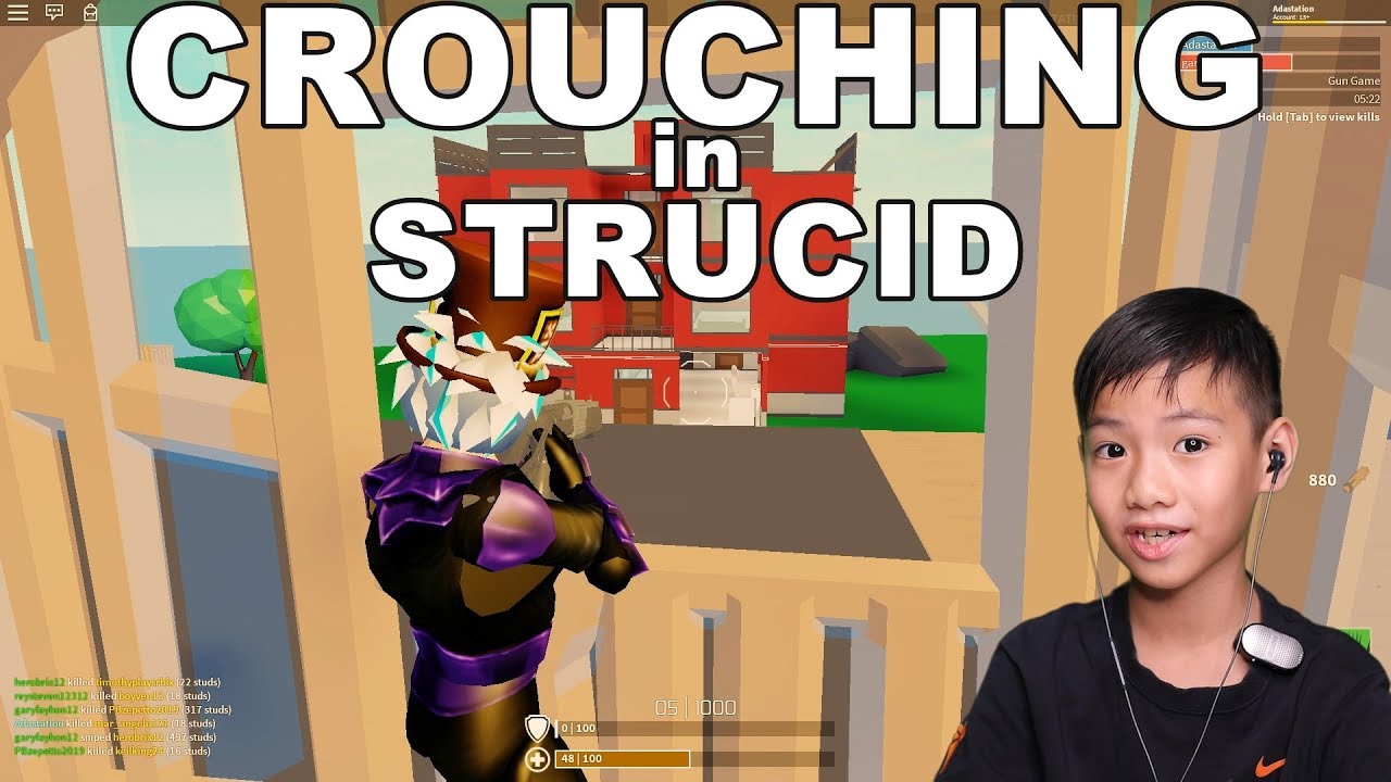 Crouching In Strucid Update Roblox Fortnite Youtube - roblox fortnite out tfue and cloakzy of strucid