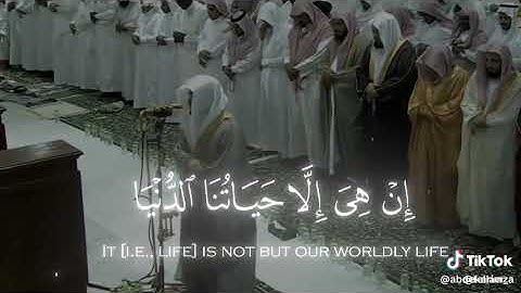 ياسر الدوسري سورة المؤمنون ♥️😔.