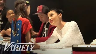 Gal Gadot Comforts Young Wonder Woman Fan at Comic Con 2017