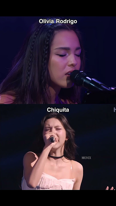 The way chiquita just slayed as her idol 💅🏻#babymonster #chiquita #traitor #oliviarodrigo #yg#ahyeon