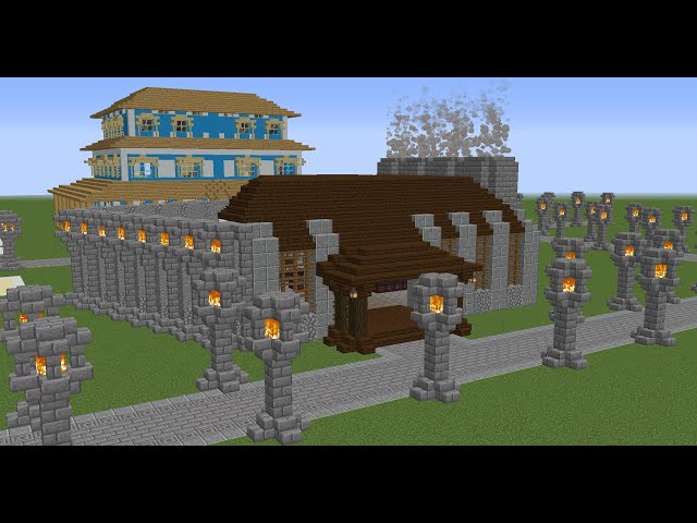 Camp-Half Blood Cabins Minecraft Map