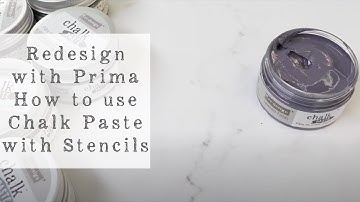 How to Use Chalk Paste with Stencils