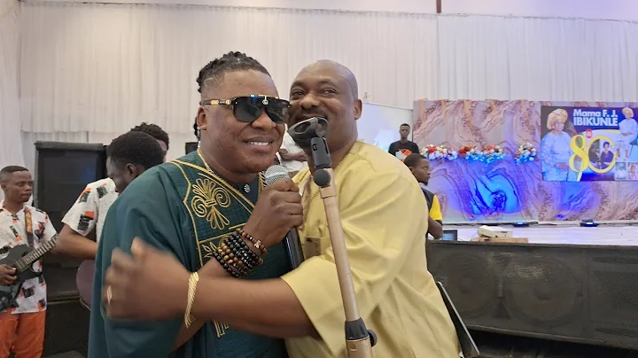 FEMI SOLAR AT 80th BIRTHDAY PARTY OF MAMA FJ IBIKUNLE. PART 1