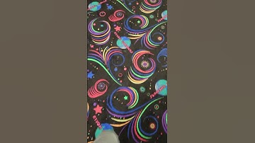 Trippy blacklight carpet
