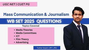 29. WB SET 2025 PYQs| UGC NET | CUET PG