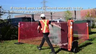 Rapid Roll Portable Safety Barrier
