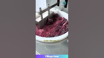 Industrial Meat Processing: Efficient Cutting for Production #industry #foodproduction #machines