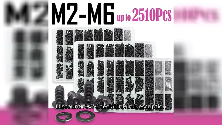 2510p Hex Hexagon Socket Button Head Screw Kit M2 M2.5 M3 M4 M5 M6 Black 10.9 Grade Allen Screws Bol