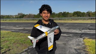 E-FLITE UMX F-86 SABRE 30MM EDF JET - MAIDEN FLIGHT!