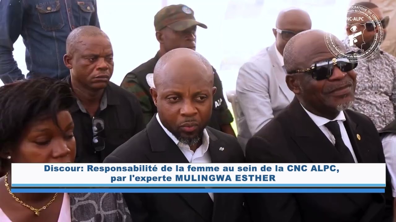Responsabilité de la femme au sein de la CNC ALPC, par l'experte Mulingwa Esther