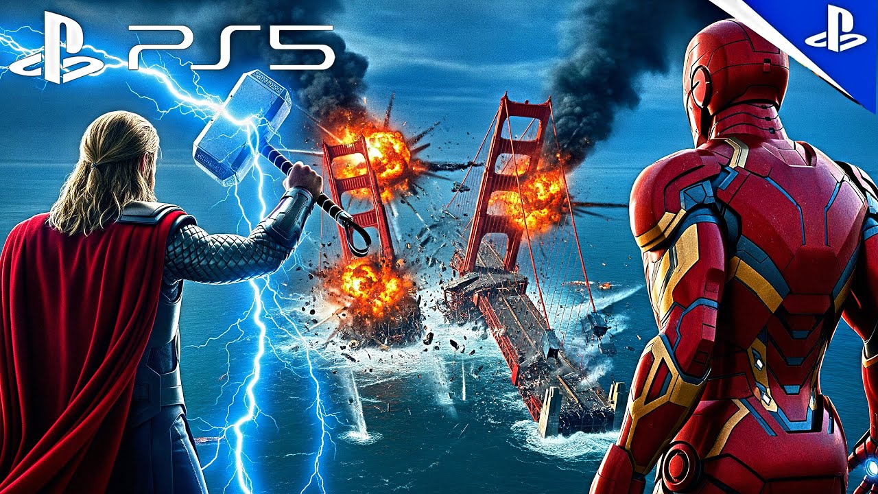 (PS5) MARVEL-AVENGERS: BATALHA ÉPICA EM SÃO FRANCISCO! | GRAFICOS ULTRA REALISTA 4K 60FPS