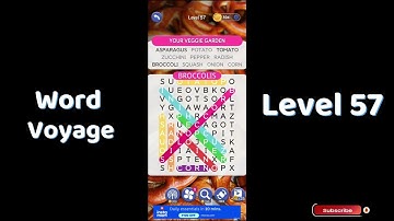 🎮 Word Voyage Level 57 Answers | Relaxing Word Puzzle Adventure 🌍 | Go Answer