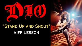 Dio Stand Up And Shout Riff Lesson