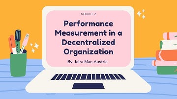 Performance Measurement in a Decentralized Organization