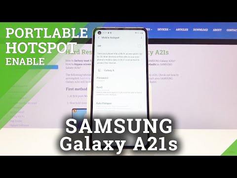 How to Enable Portable Hotspot in Samsung Galaxy A21s - Network Sharing