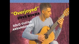 "Overjoyed" -(stevie wonder) fingerstyle Solo Guitar arrangement chords