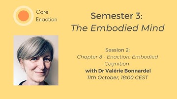 Core Enaction, Semester 3: The Embodied Mind (Part II), Session 2 with Dr Valérie Bonnardel