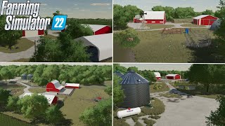 Taheton Iowa Farm Build! (Row Crop and Cow Calf Farm) FS22