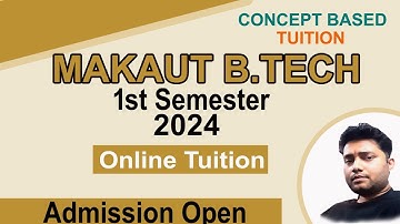 MAKAUT B.Tech 1st semester online tuition 2024 | B.Tech tuition in west bengal