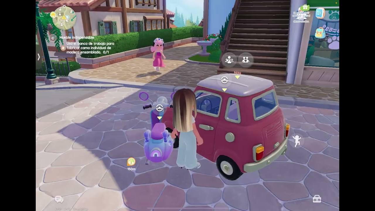 Jugando heartopia con zamahy yt: y una niña se roba el carro de zamahy yt 😱