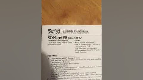 Digitrax Sound decoder problem