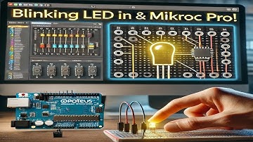 LED Blinking Program in Proteus & mikroC PRO | Step-by-Step Simulation Tutorial