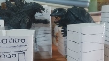 Legendary Godzilla Vs Gamera [Stop Motion Battle] Godzilla Stop Motion