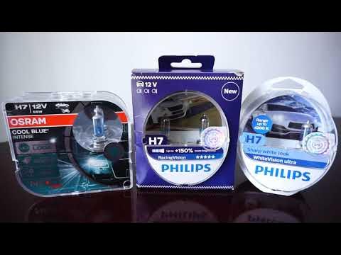 High Beam Philips RacingVision GT200 vs OSRAM Cool Blue Intense NEXT GEN 