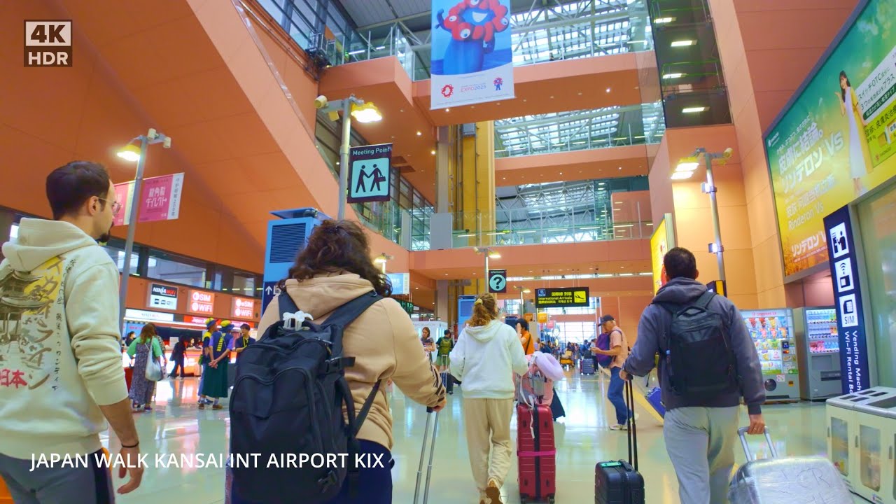 4K Japan walk Osaka KIX Kansai International Airport関西国際空港(大阪関西万博仕様)を歩く