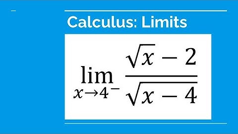 Grade 12 Calculus & Vectors - The limit of ((root of x)-2)/(root of (x-4)) as x is approaching to 4.
