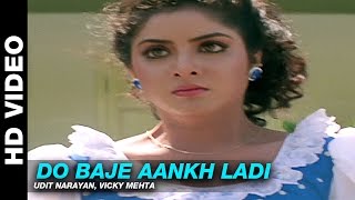 Do Baje Aankh Ladi - Dil Ka Kya Kasoor | Anwar Sagar | Prithvi & Divya Bharti chords