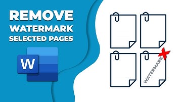 How to remove Watermark in Word for selected pages
