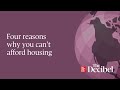 Four reasons why you cant afford housing