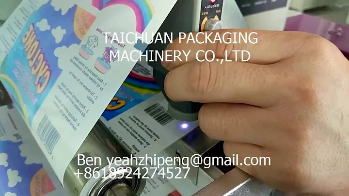 how to setting eye mark sensor for bag length in horizontal flow packing machine
