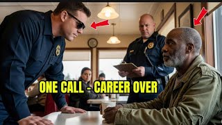Full Cops target a BLACK HOMELESS VETERAN in a diner — but one phone call DESTROYS their career News