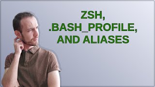 Unix: zsh, .bash_profile, and aliases